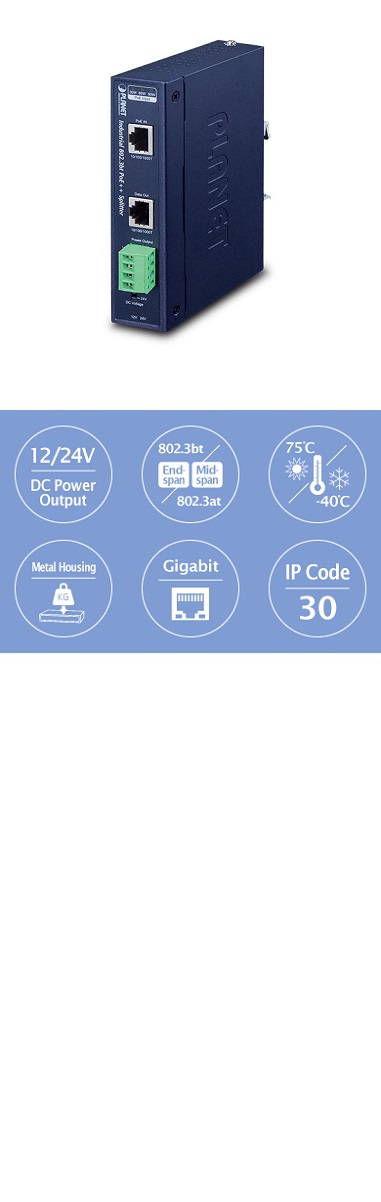 802.3bt PoE++ ץå PLANET IPOE-173S802.3bt PoE++ ץå PLANET IPOE-173S